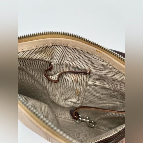 Vintage Dooney & Bourke Handbag Envelope Purse All Weather Pebbled Leather - Picture 11 of 13